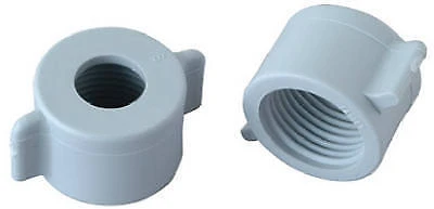 Coupling Nut & Washer, Plastic, 1/2-in., 2-pk.