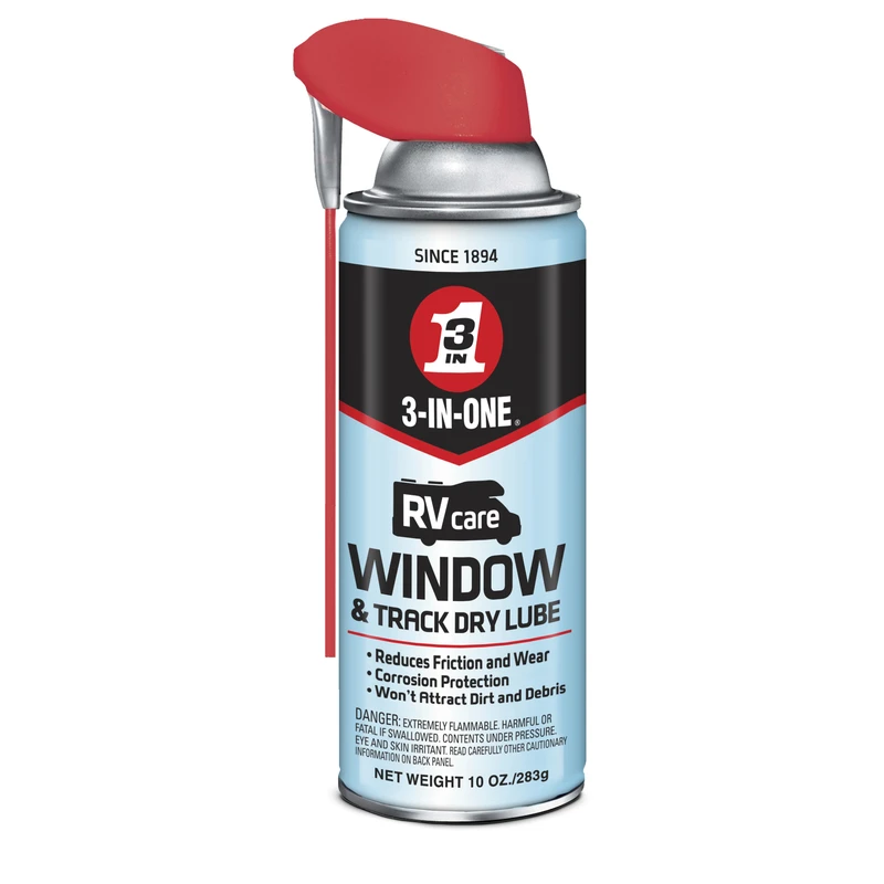 Rv Care Window And Track Dry Lubricant 10 Oz With Smart Straw