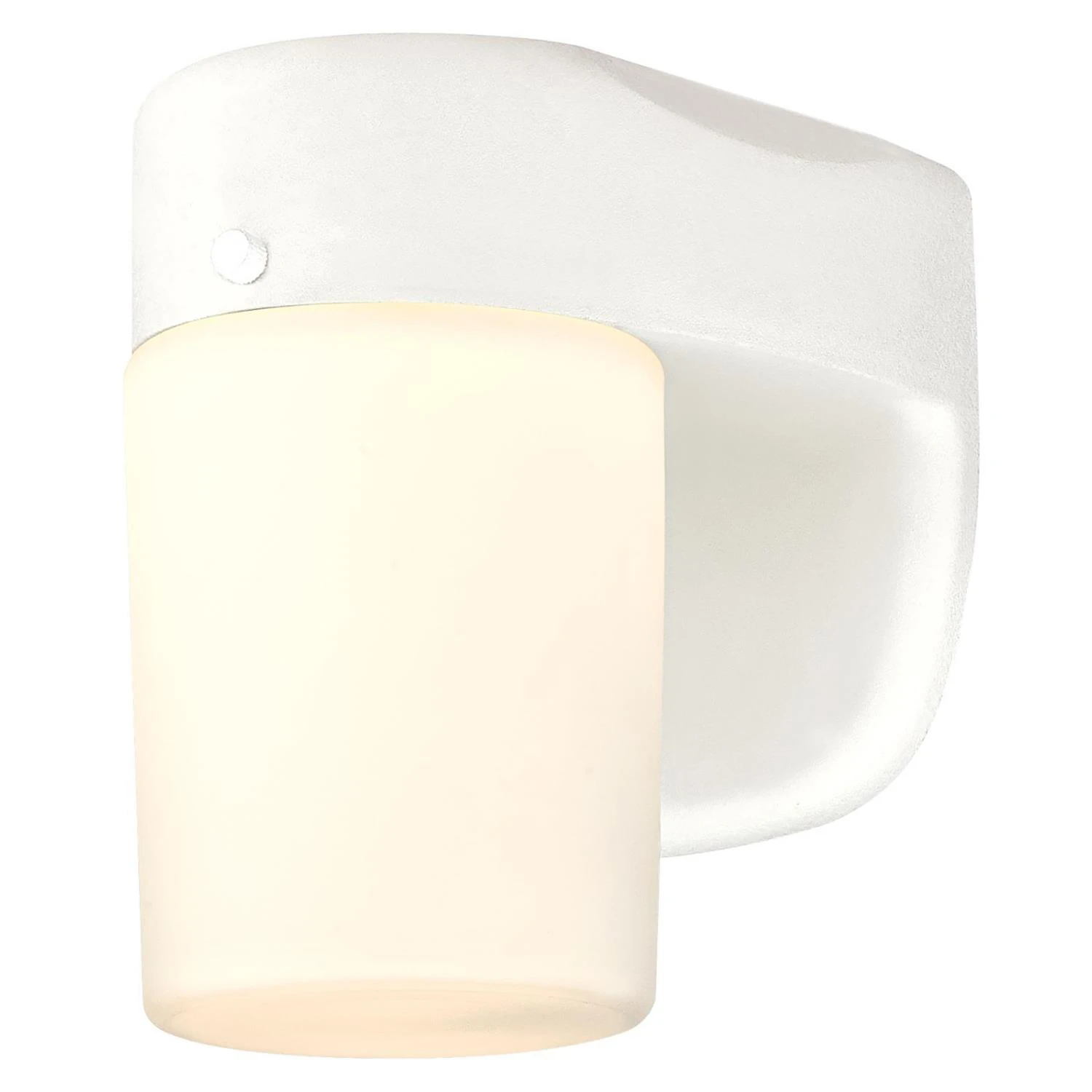 1-light White Dusk To Dawn Led Lantern Fixture, Model 61068