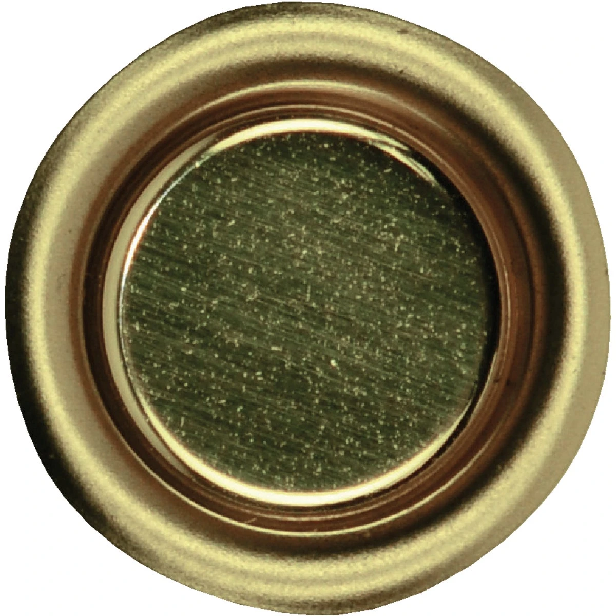 Sliding Door Pull, Bright Brass Round, 3/4 In., 4-pk.