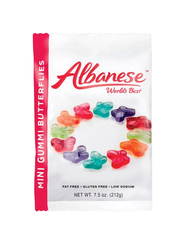 Bite Size Mini Gummi Butterflies, Assorted, 7.5 Oz.