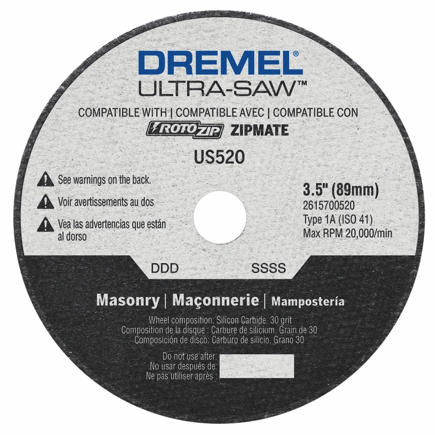 Ultra Saw Masonry Cutting Wheel, 3-1/2-in.