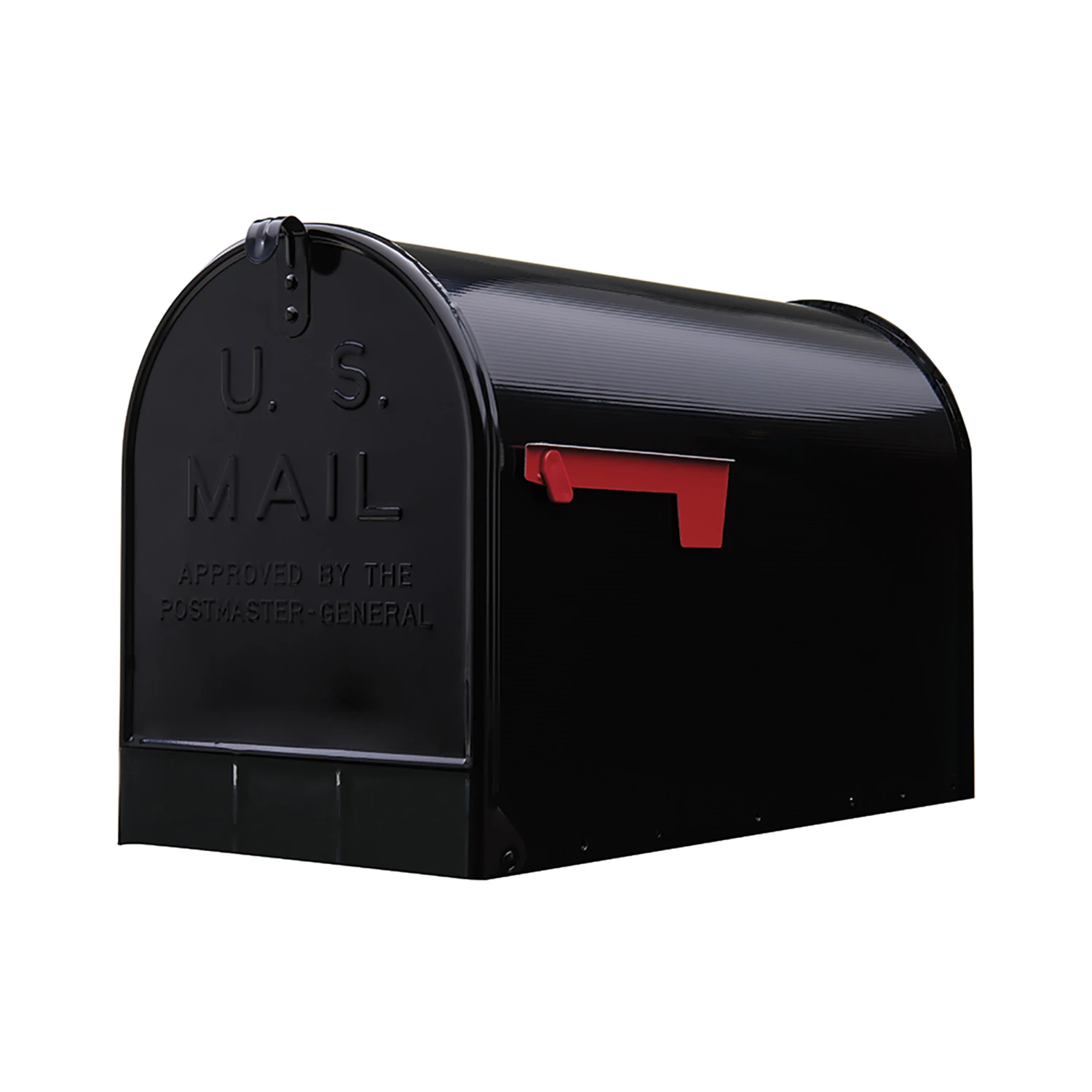 Stanley T3 Black Steel Extra Large Post Mount Mailbox St200bam
