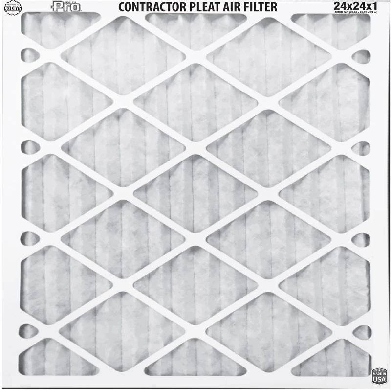 24x24 X 1 In. Standard Pleated Air Filter, Merv 8, 90 Days
