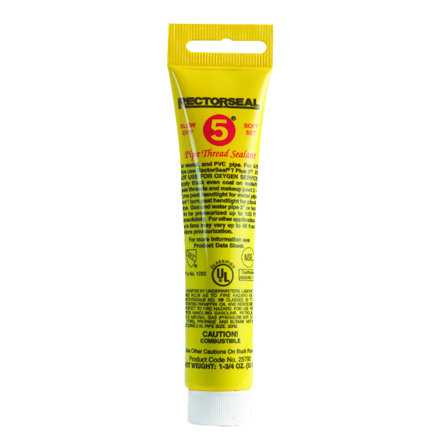 No. 5 Yellow Pipe Thread Sealant 1.75 Oz - Soft Set, Slow Drying