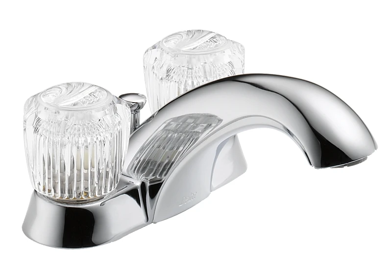 Classic Chrome 2-handle 4 In. Centerset Bathroom Faucet With Pop-up