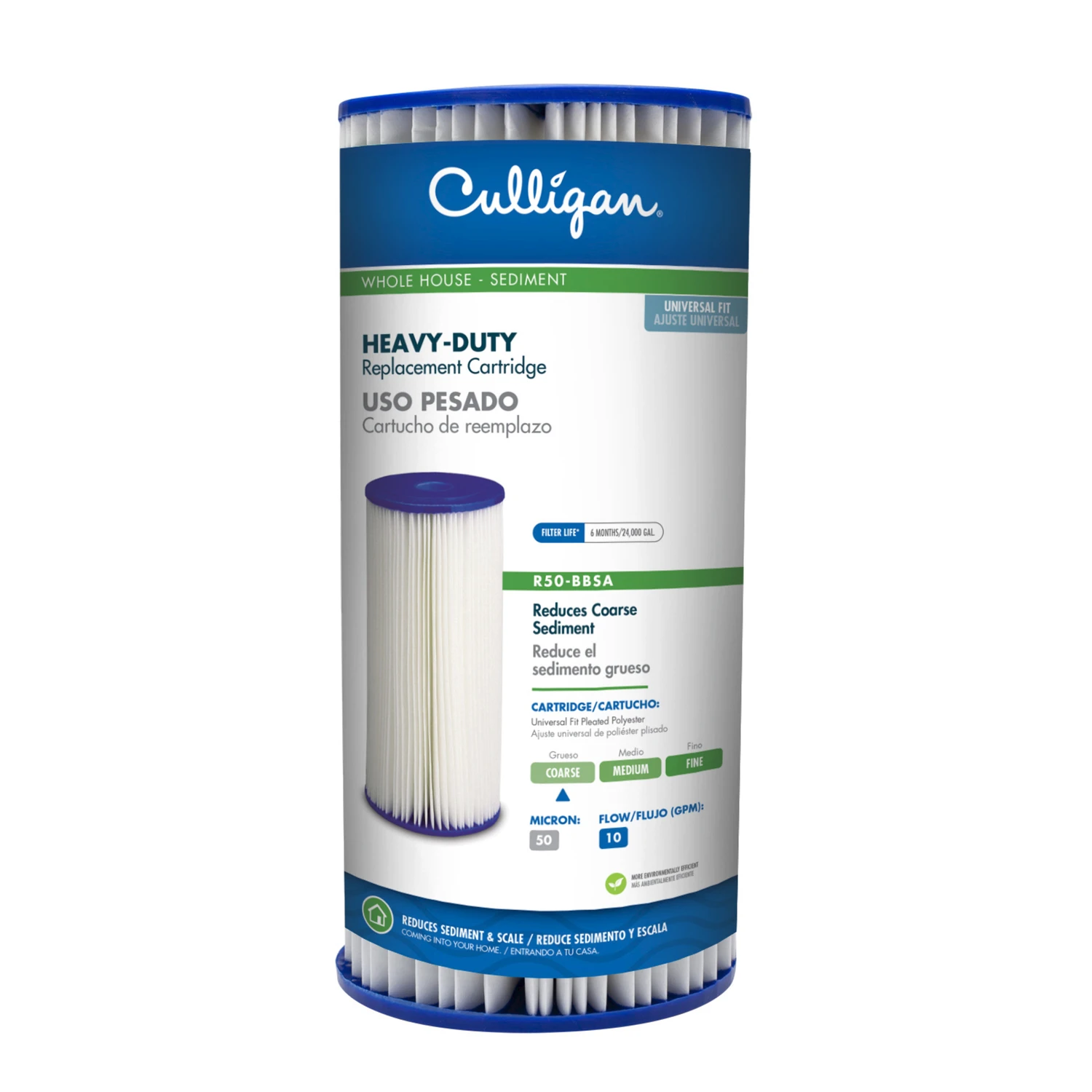 R50-bbsa Heavy Duty Whole House Sediment Water Filter Cartridge