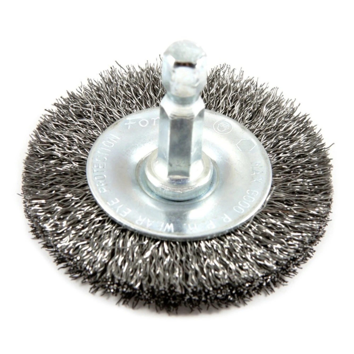 2 In. Fine Crimped Wire Wheel Brush With 1/4 In. Hex Shank - Model 72728