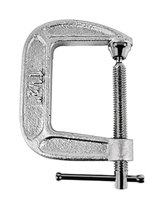 1.5 In. Adjustable C-clamp, 750 Lb Capacity, Drop Forged Steel
