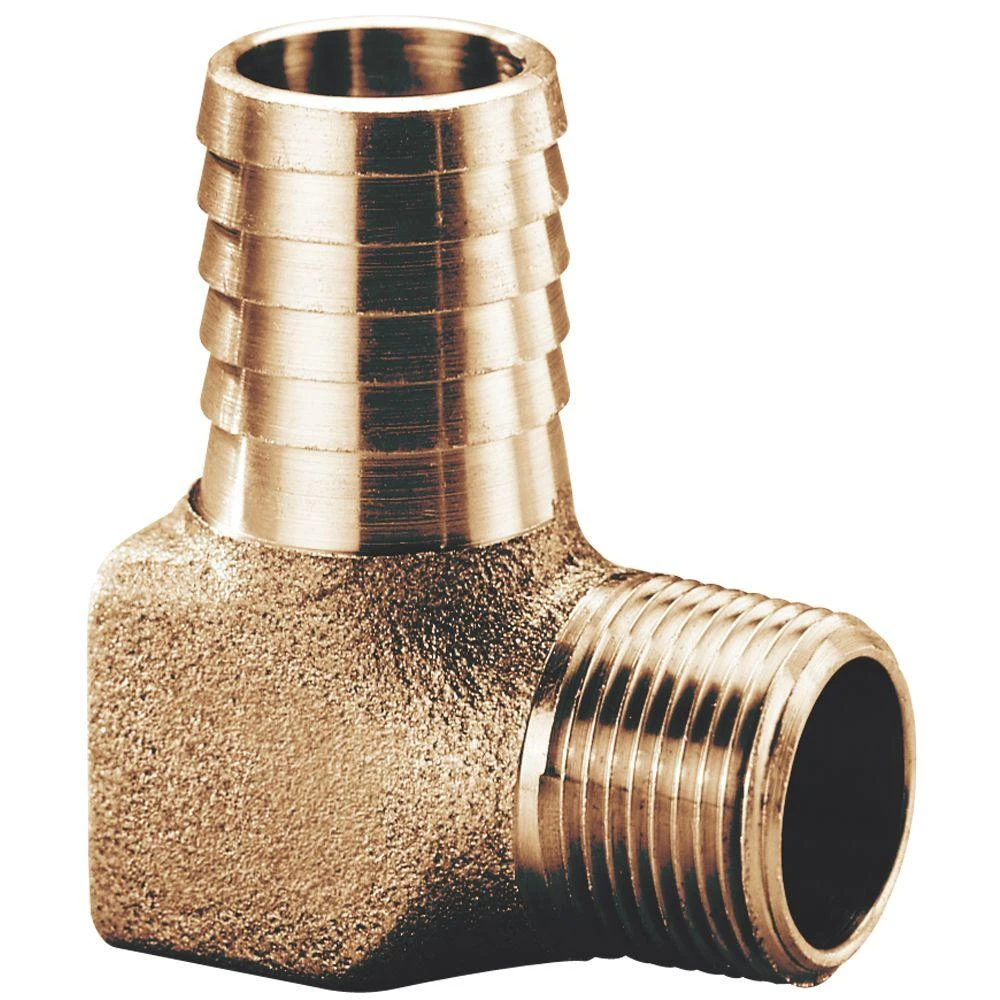 Hydrant Elbow, Brass, 3/4 X 3/4 In.
