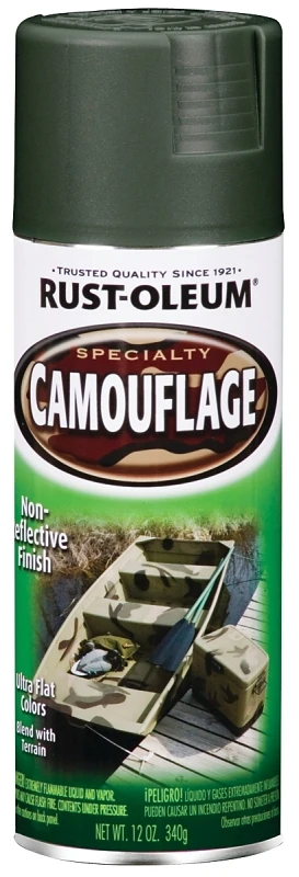Specialty Camouflage Ultra Cover 12 Oz. Flat Spray Paint, Deep Forest Green