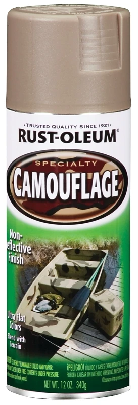 Specialty Camouflage 2x Ultra Cover 12 Oz. Flat Spray Paint, Khaki