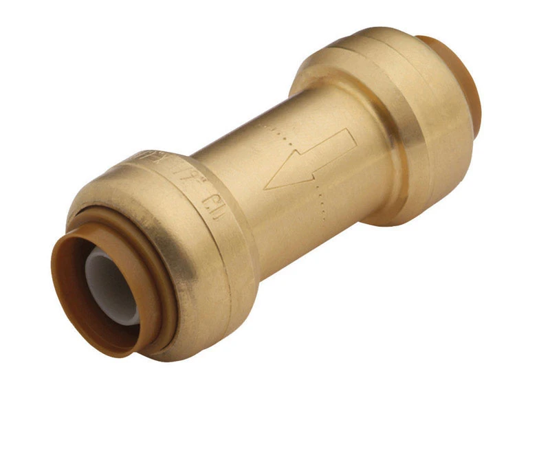 1/2 In. Brass Push Check Valve Ur2008a For Pex, Copper, Cpvc