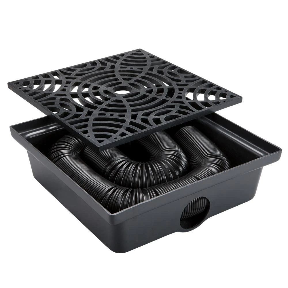 4.25 In. H X 12 In. W Black Vinyl Downspout Extension Model 4700