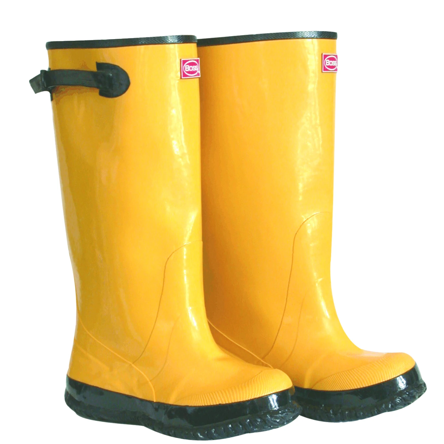Men's Waterproof Knee Boots 10 Us Yellow 17" Heavy Duty Rubber