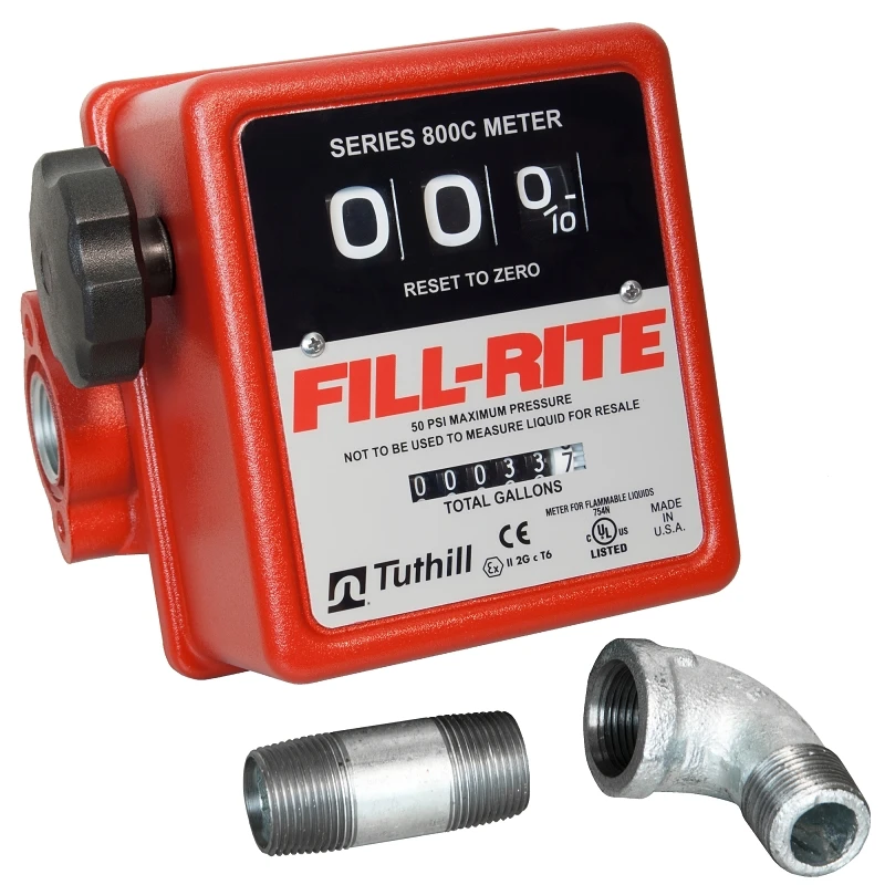 Aluminum Fuel Meter Kit 20 Gpm, Model 807cmk, 3-digit Display