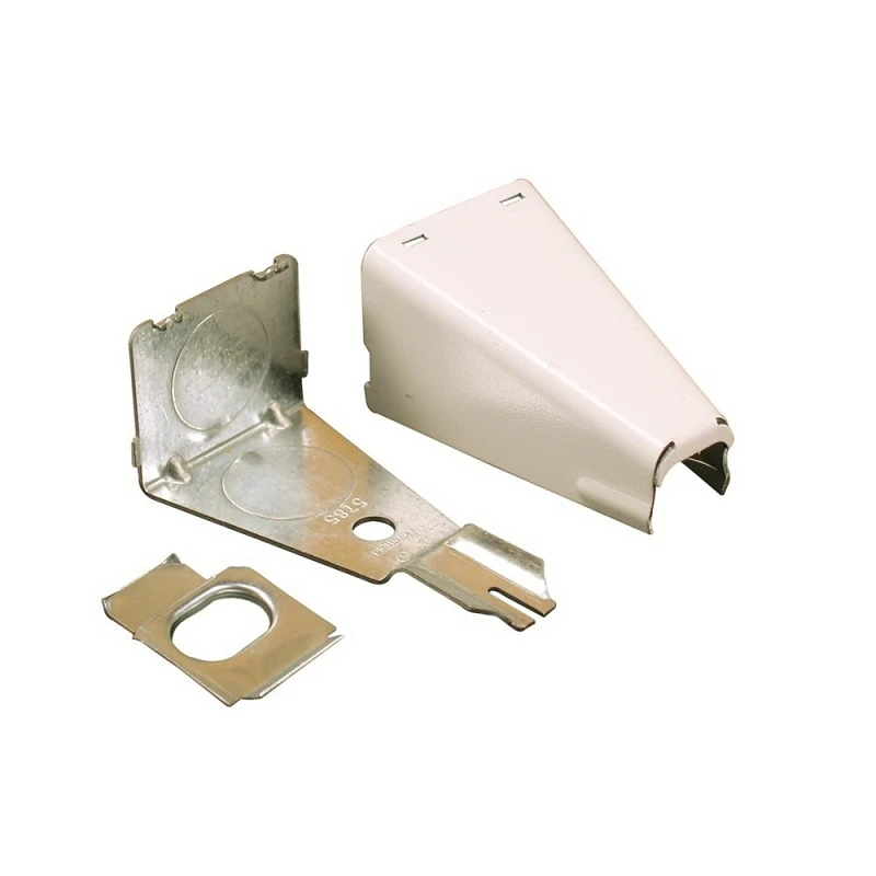 Bw17 Combo Connector, White Metal For 1/2" Conduit And Steel Box Transitions