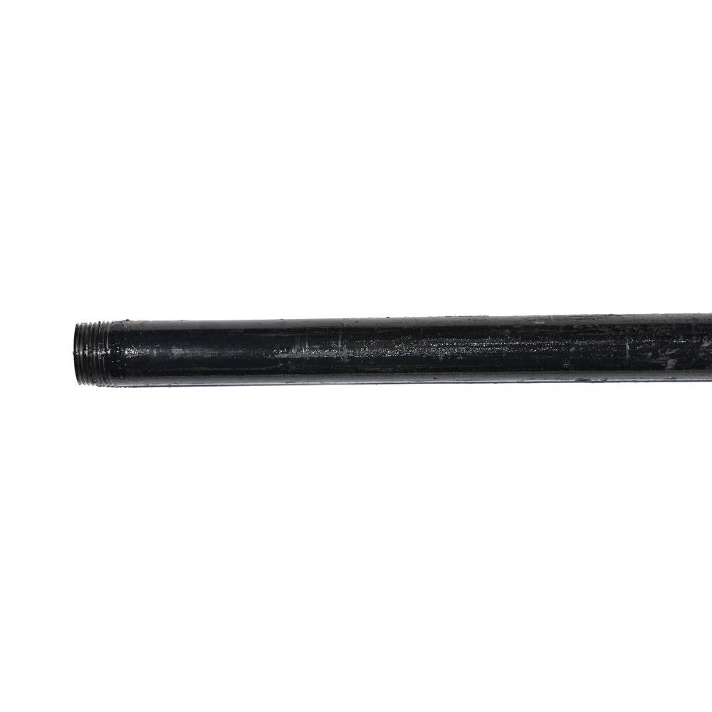 1.5-inch X 10-foot Black Steel Pipe, Threaded, Import Model Gs11/210btbe