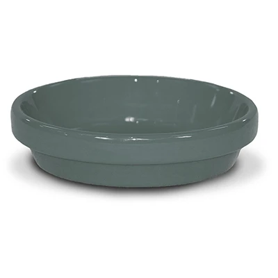 Saucer, Gray Ceramic, 5.75 X .75-in.