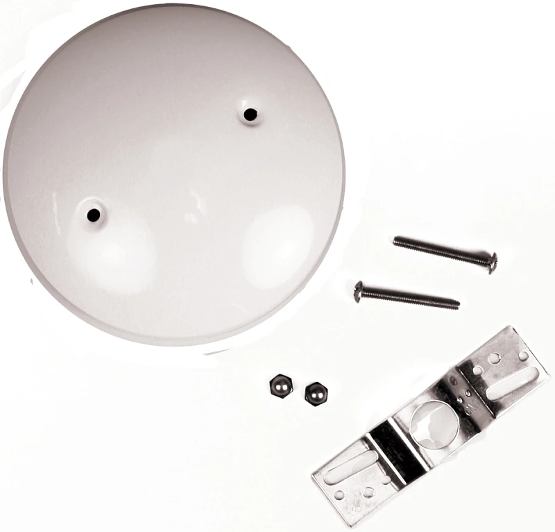 5-inch White Blank Up Kit With Crossbar Lockup And Mounting Hardware