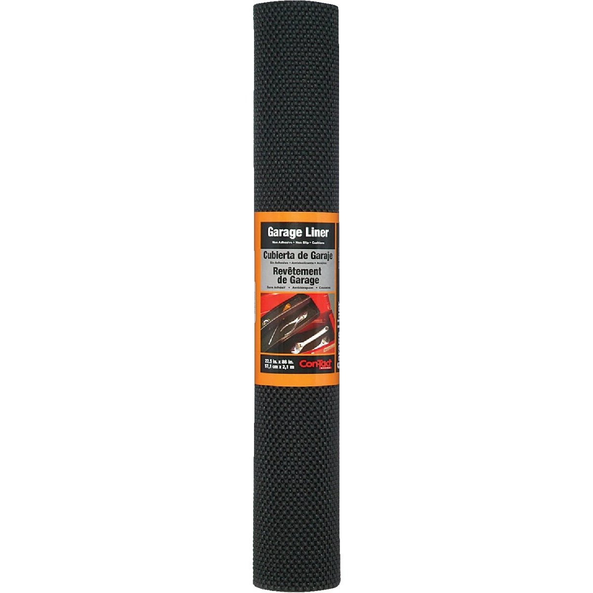 22-1/2 In. X 86 In. Black Indoor Garage Floor Liner Mat