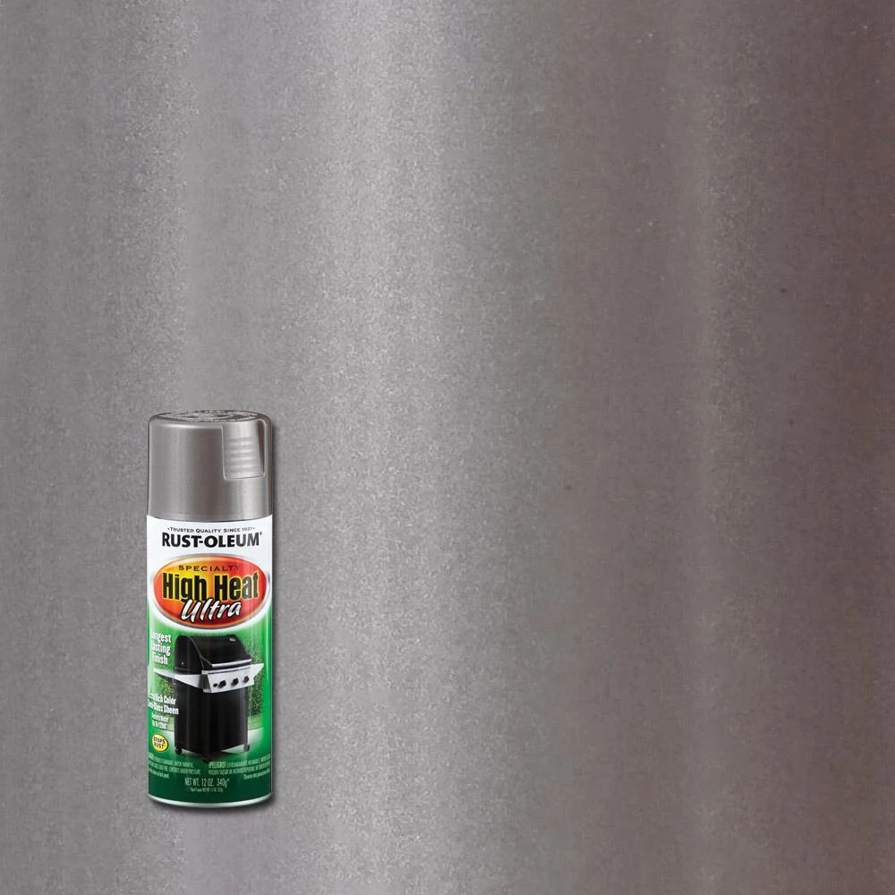 High-heat Silver Semi-gloss Spray Paint, 12 Oz. - Ultra High Heat Resistance