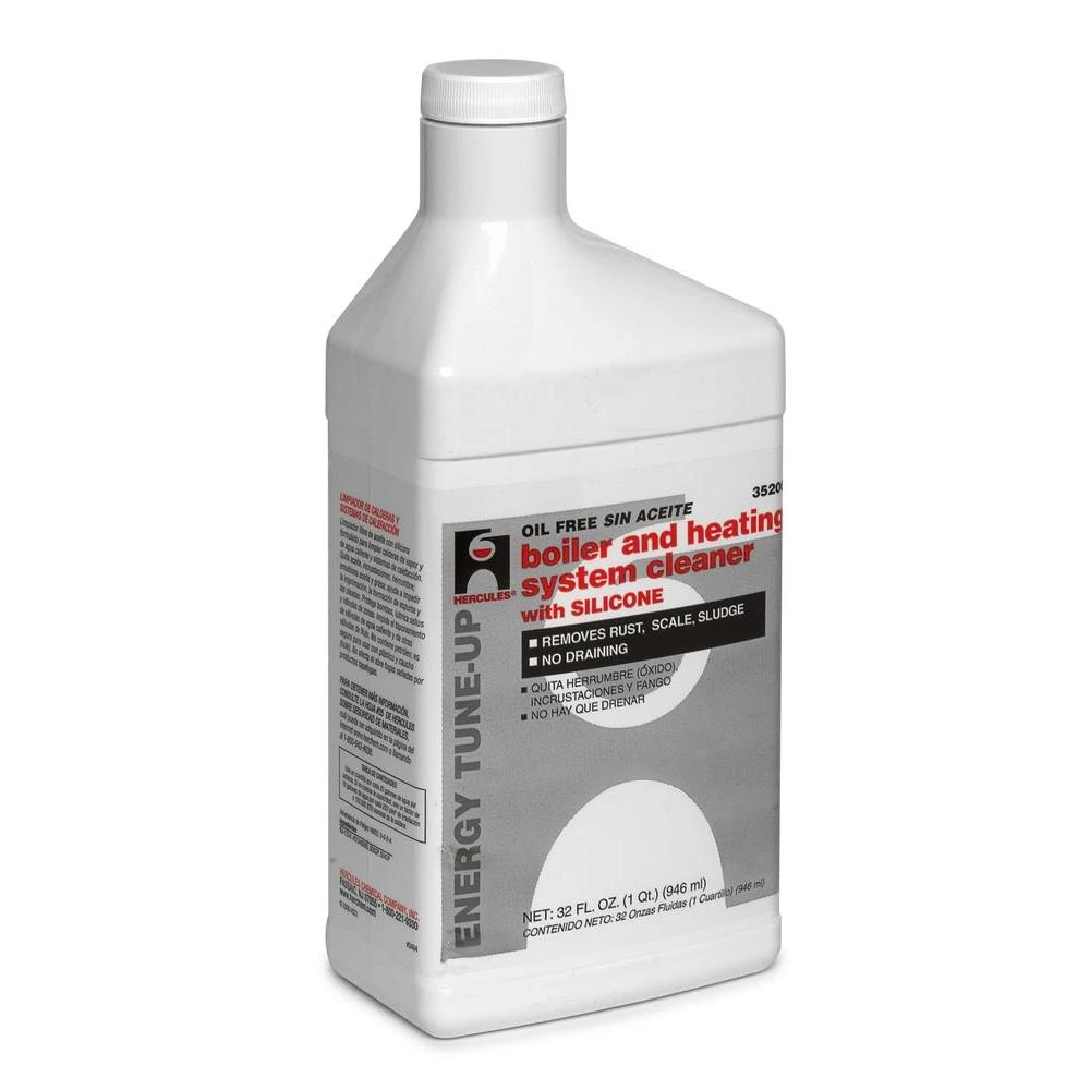 Hercules Boiler & Heating System Cleaner, 1 Quart - Liquid Cleaner & Corrosion Preventative