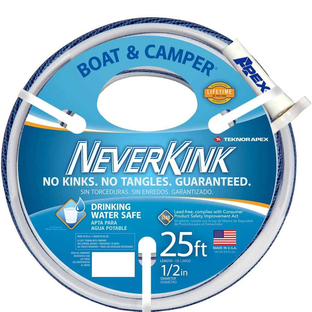 Boat & Camper Hose, Drinking Water Safe, 1/2 In. X 25 Ft.