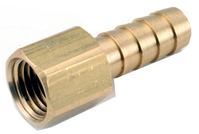 Lead-free Brass Barb Insert, 1/4 Hose Id X 1/4 In. Female Pipe Thread