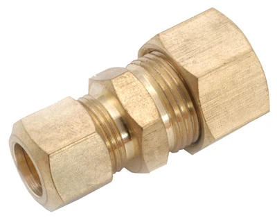 Brass Compression Reducing Union, Lead Free, 5/8 X 3/8 Inches By Anderson Metals