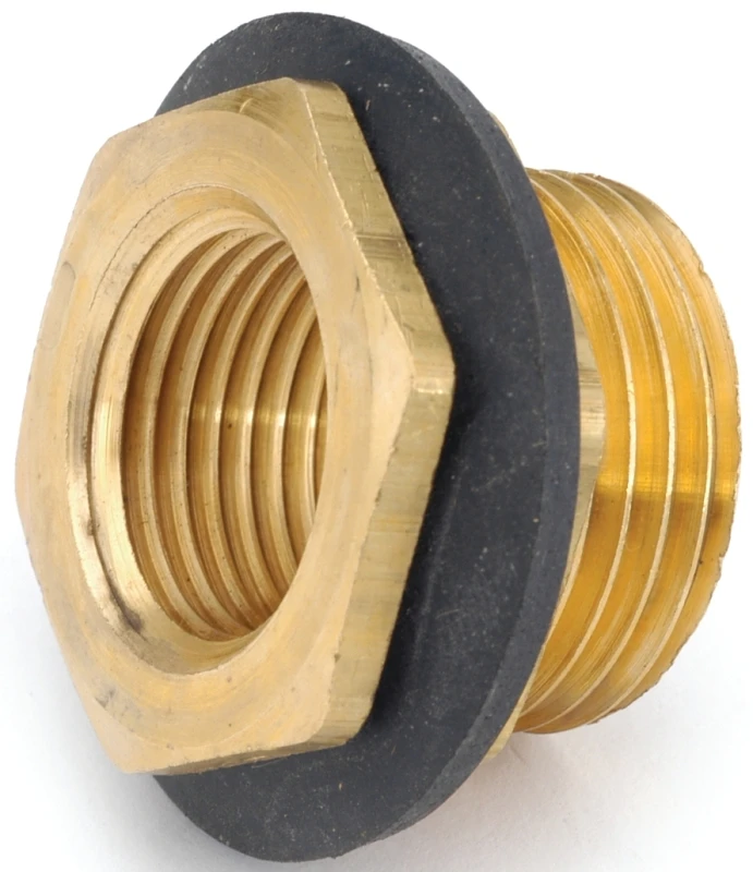 Cooler Drain Pipe Fitting, 3/4 X 1/2 Inch, Brass Construction