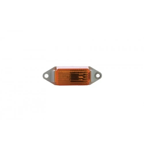 Amber Trailer Marker Light With White Base, 3.25 X 1-inch, Model Ul107000