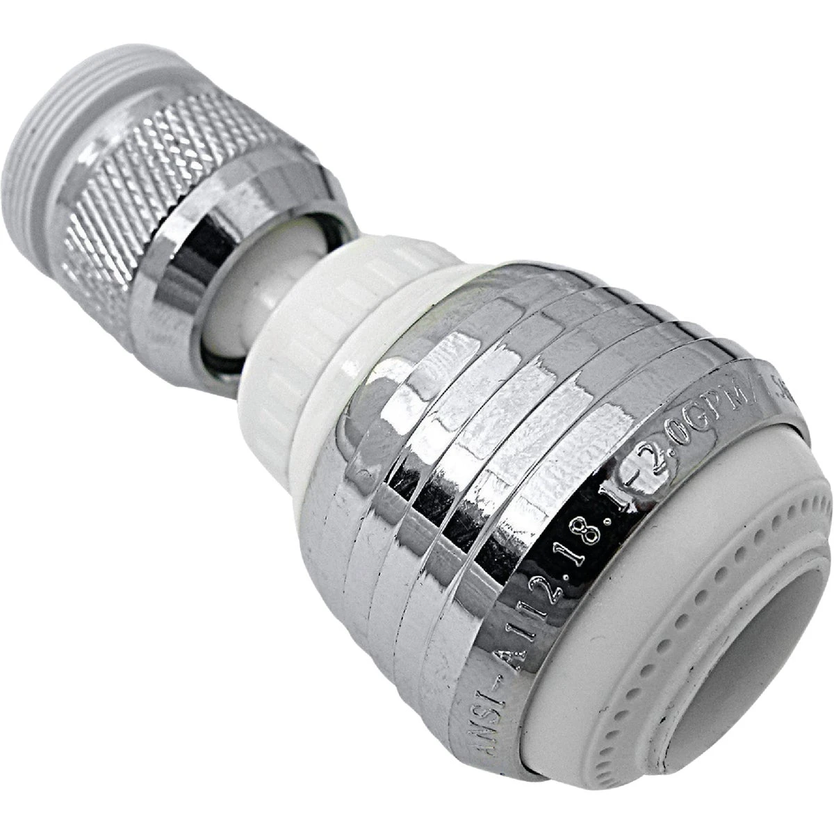 1.5 Gpm 360 Degree Swivel Spray Aerator, 55/64" X 27 Female X 15/16" Male
