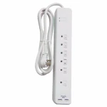 Surge Strip With 6 Outlets And 2 Usb Ports, Model Ps-672f-3a