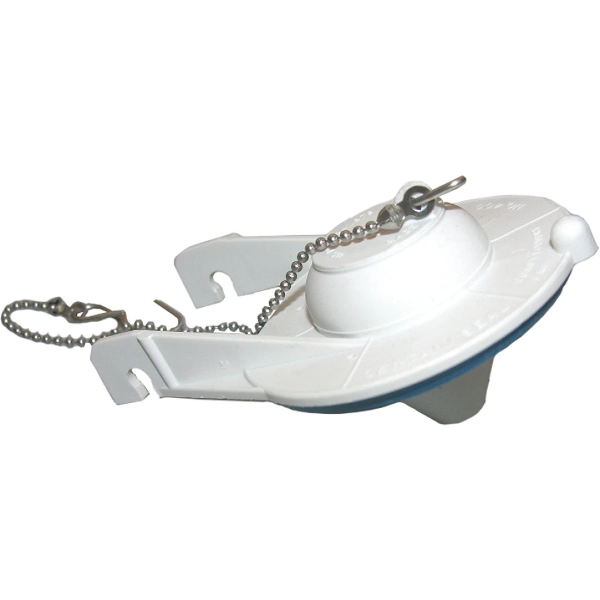 Coast 3 In. White Plastic Toilet Flapper With Chain And Hook