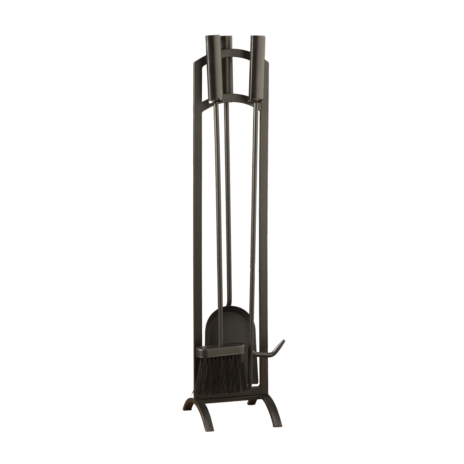 Black Matte Steel 4-piece Fireplace Tool Set - Model 15891