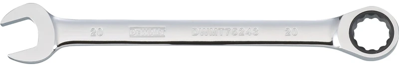 Metric Ratcheting Combination Wrench, Long-panel, 20mm, Dwmt75243osp