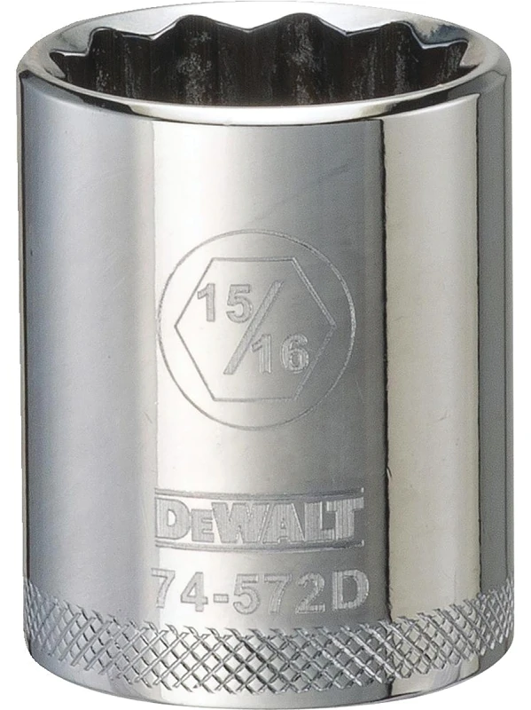 15/16 In. Shallow Sae Socket, 12-point, 1/2 In. Drive, Dwmt74572osp