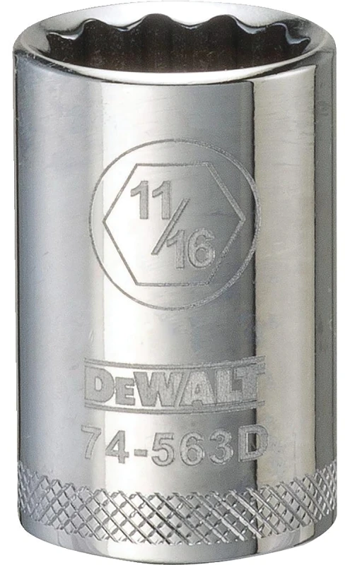 Premium 11/16 Inch Shallow Socket With 1/2 Inch Drive