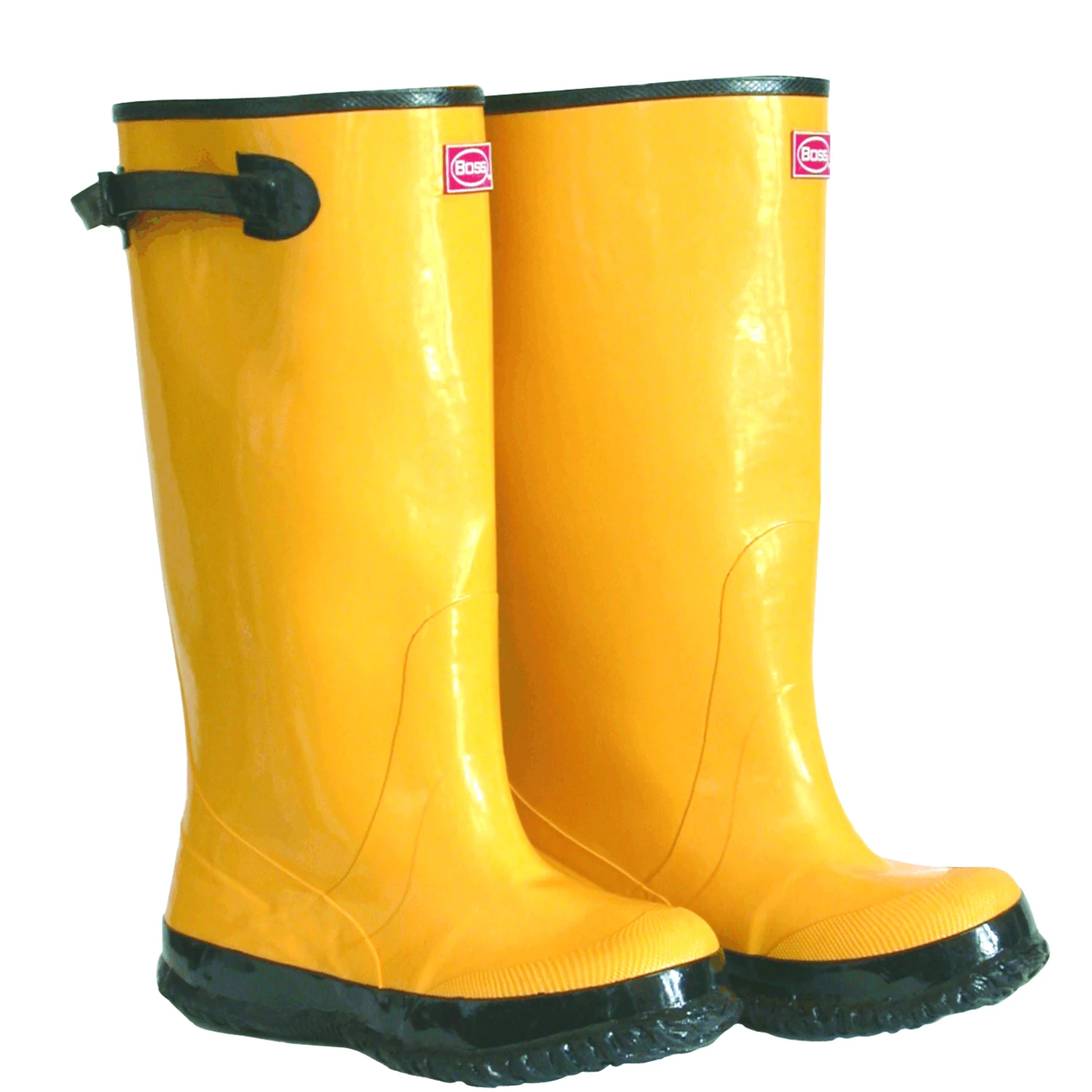 Waterproof Over-the-shoe Knee Boots Yellow Size 16 17-inch Height