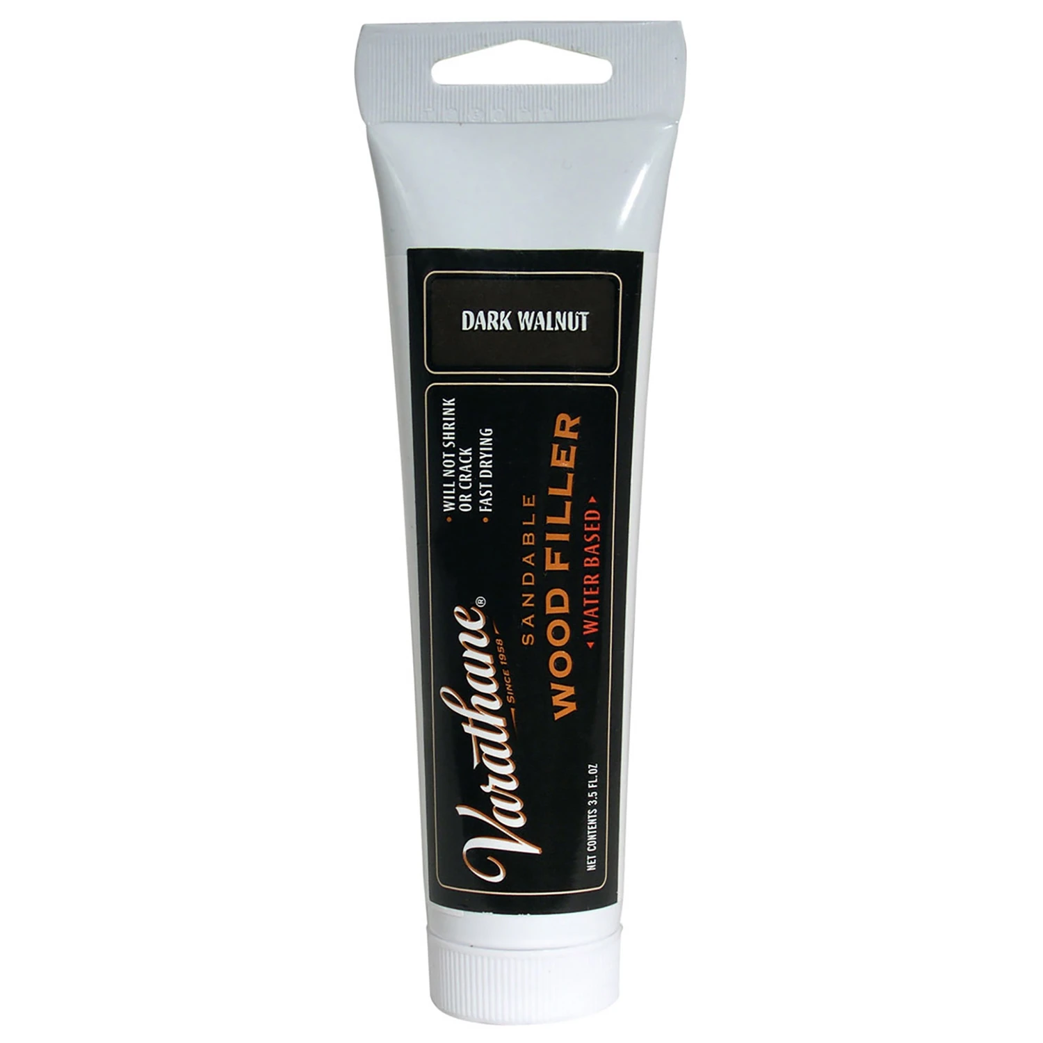 Premium Dark Walnut Wood Filler 3.5 Oz - Fast Drying, No Shrinkage