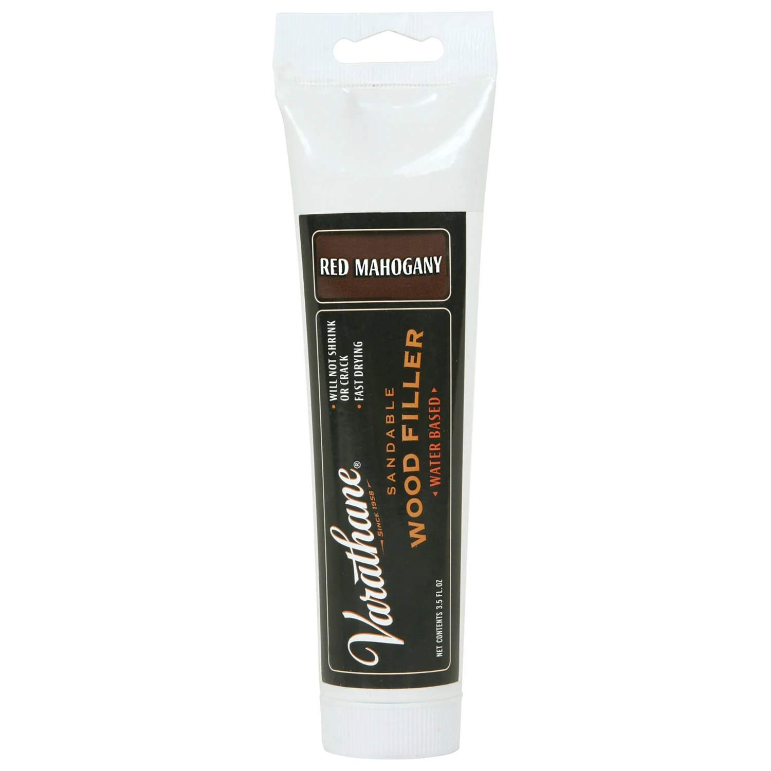 Premium Red Mahogany Wood Filler 3.5 Oz - Fast Drying, No Shrinkage