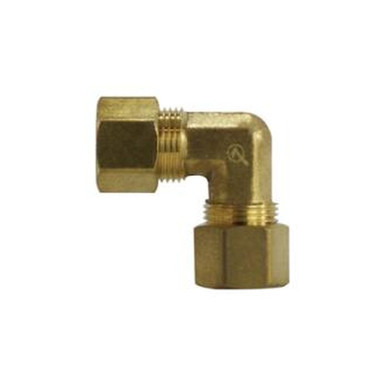 Opens dialog Midland Industries 700065-14 - 90-deg Elbow, 7/8" Compression x 7/8" Compression, Brass