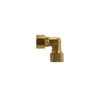 Opens dialog Midland Industries 700085-1008 - 90° Reducing Elbow, 5/8" Compression x 1/2" Compression, Brass