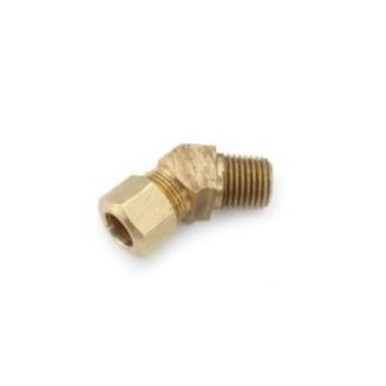 Opens dialog Midland Industries 700095-0606 - 45° Elbow, 3/8" Compression x 3/8" NPT(M)F, Brass