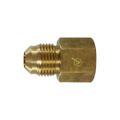 Opens dialog Midland Industries 704046-1008 - Adapter, 5/8" SAE 45° Male Flared x 1/2" FIP, Brass