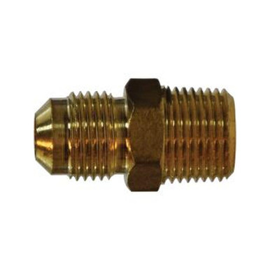 Opens dialog Midland Industries 704048-1006 - Half Union Adapter, 5/8" SAE 45° Male Flared x 3/8" MIP, Brass