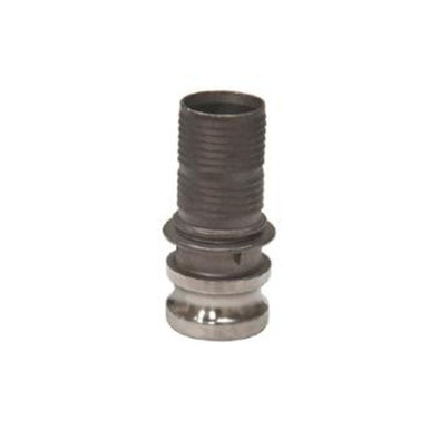 Opens dialog Midland Industries CGE-150CR-SS1 - Cam & Groove Crimplok Adapter, 1-1/2" Type E x 1-1/2" Hose Shank,