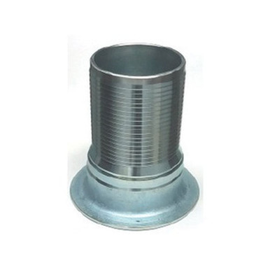 Opens dialog Midland Industries CNTB-200CR-S - Crimplok Turnback Nipple, 2" Barbed x 2" Steel