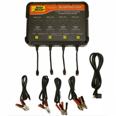 AutoMeter 4 Station Charger 20 Amps per Station 120V for AGM (BUSPRO-420)